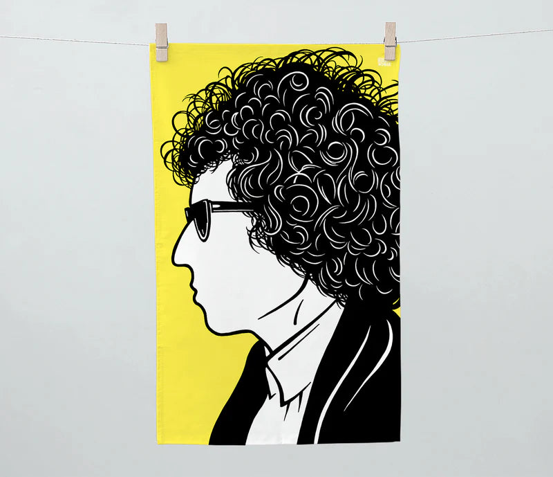Rock Icon Tea Towel Bob Dylan