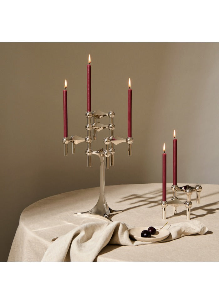 STOFF Nagel candles box w/12 pcs, Bordeaux