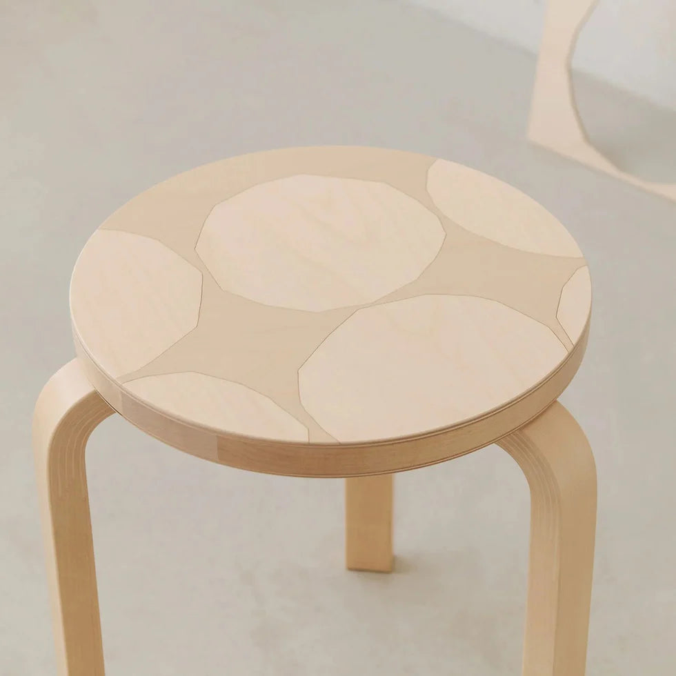 Artek + Marimekko Alvar Aalto Stool 60 Kivet - 90th Anniversary Edition