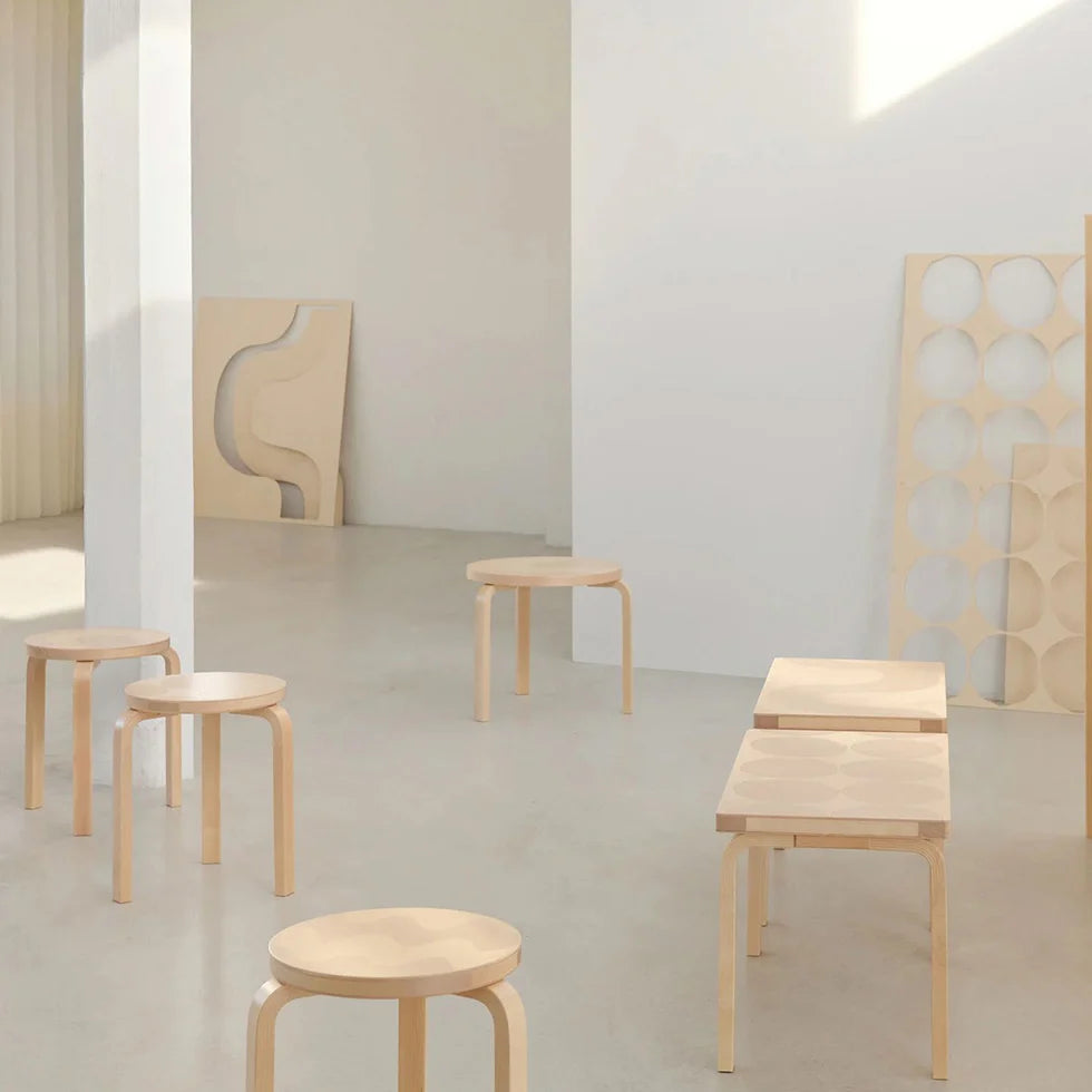 Artek + Marimekko Alvar Aalto Table 90D Seireeni - 90th Anniversary Edition