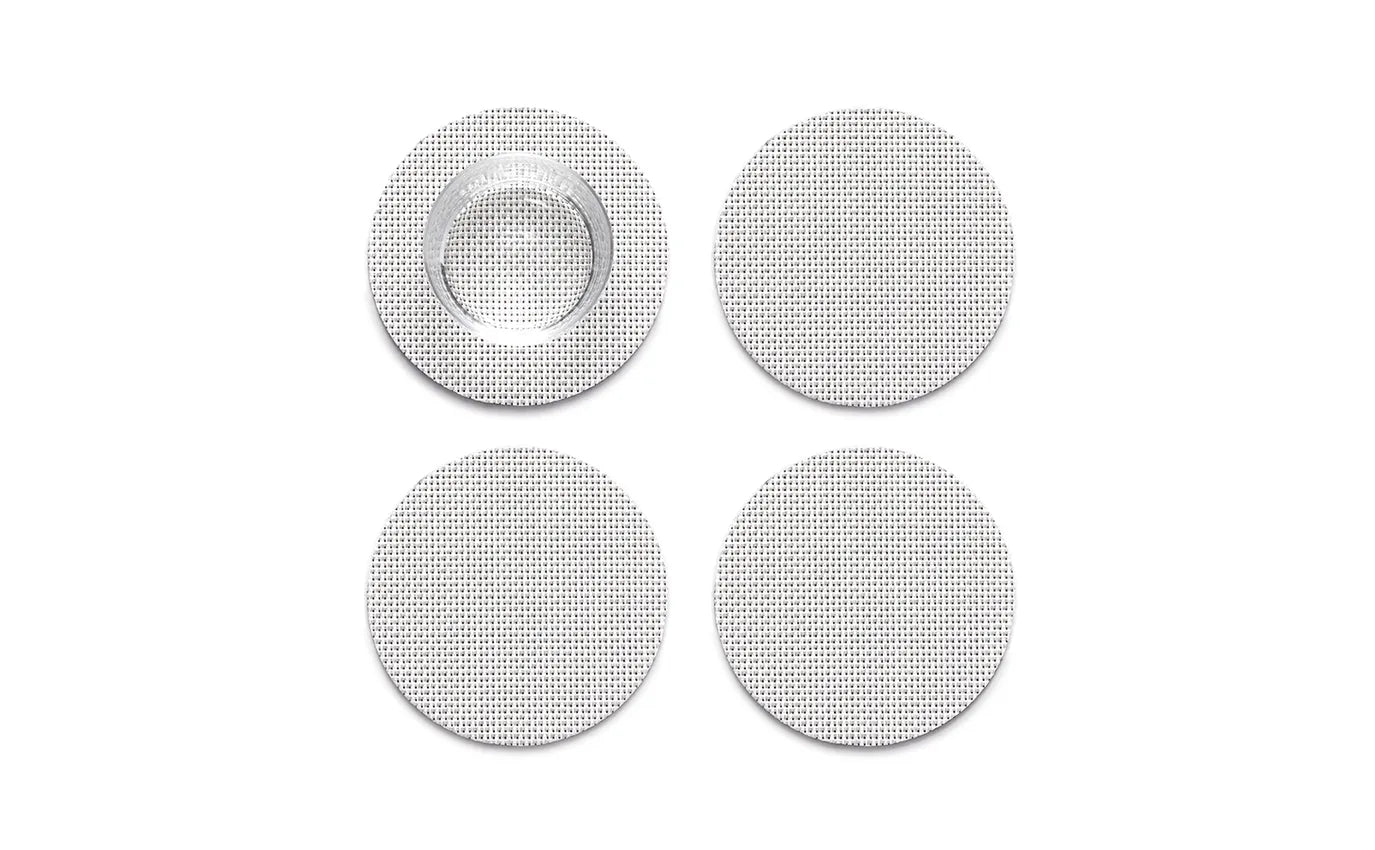 Chilewich Coasters Mini Basketweave (Set of 4) White
