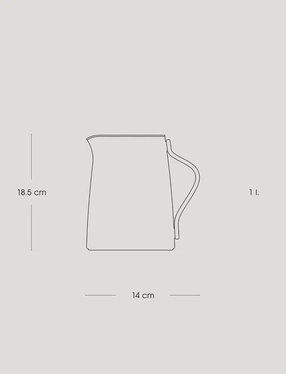 Emma vacuum jug, Tea 1 l. Steel
