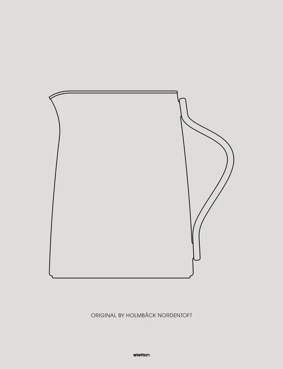 Emma vacuum jug, Tea 1 l. Steel