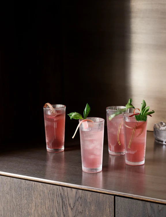 Pilastro  long drinking glasses, set of 4