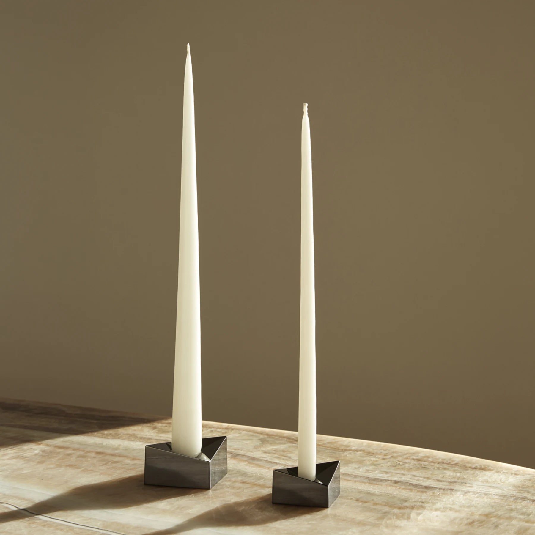 STOFF Nagel Reflect Candle Holder, Small, Black Chrome