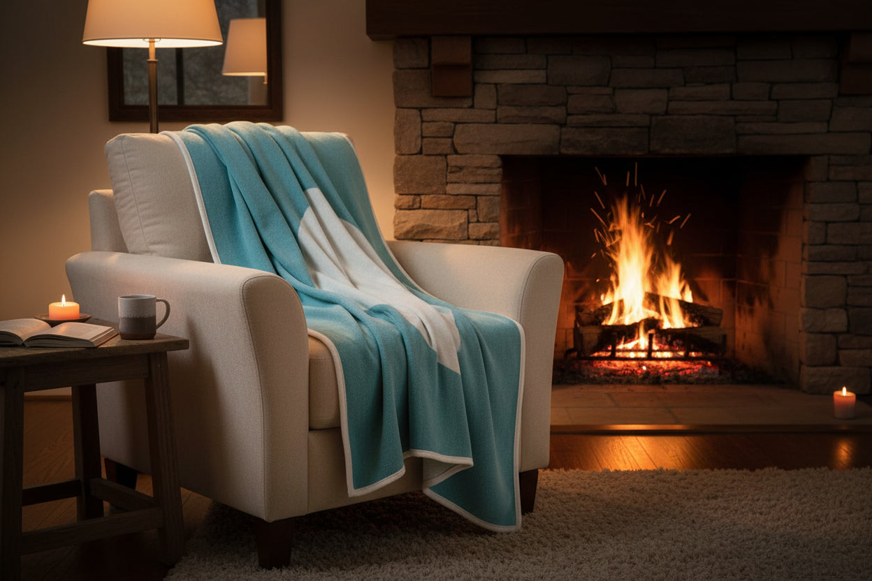 Blanket 140cmx180cm Vera Turquoise