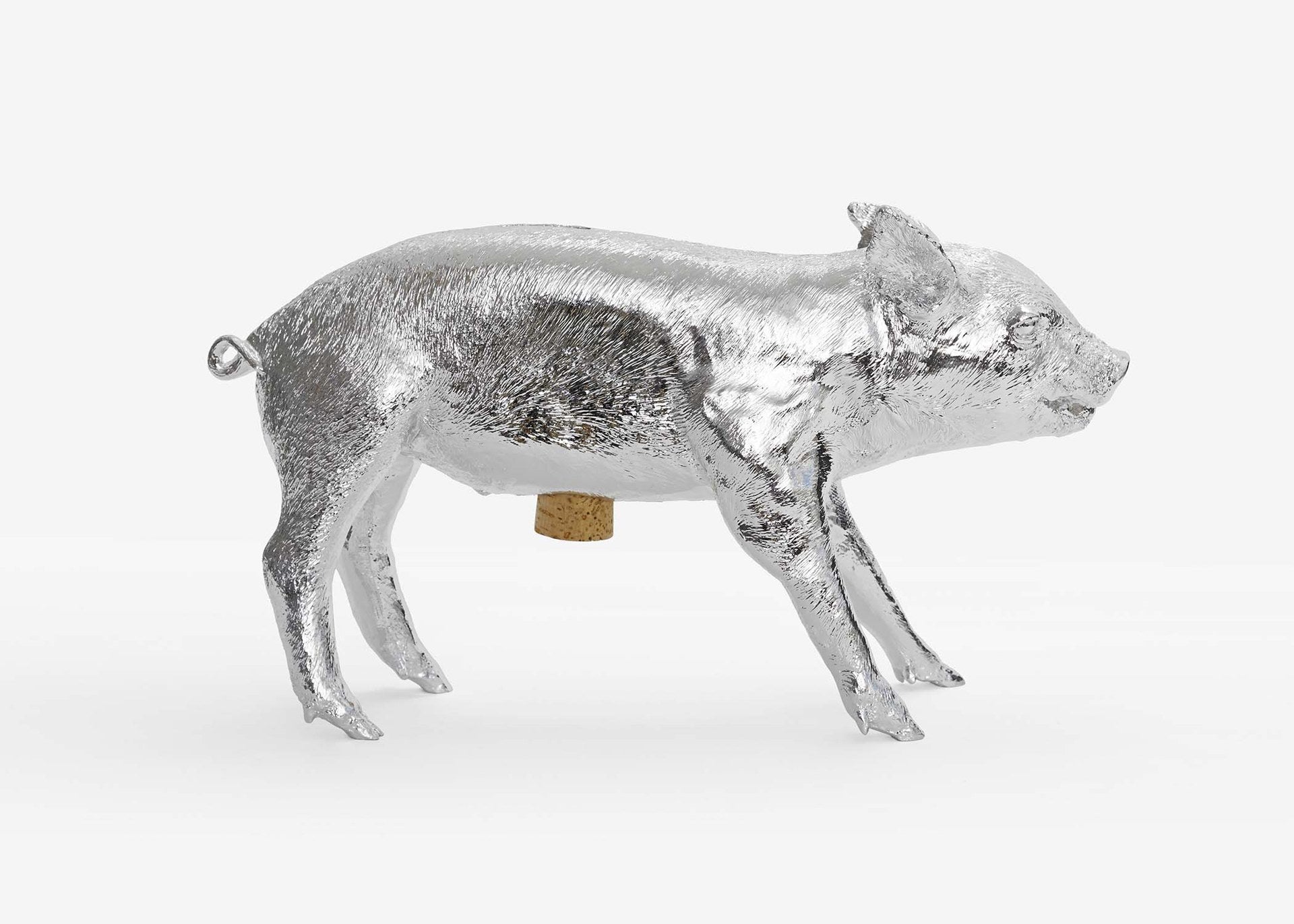 Bank Pig, Silver Chrome, H. Allen