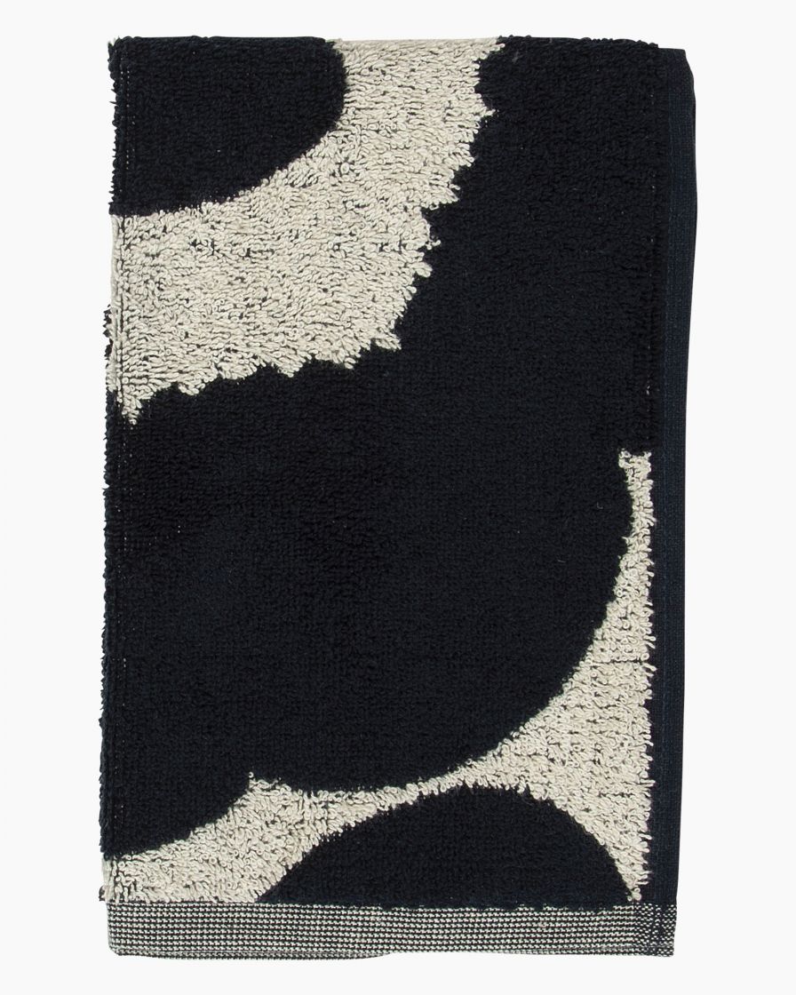 Unikko guest towel 30x50 cm black sand