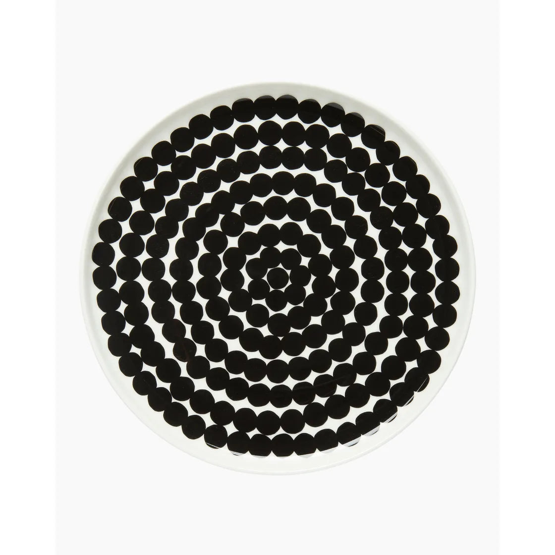 Oiva / Siirtolapuutarha plate 20 cm white / black 067265 190