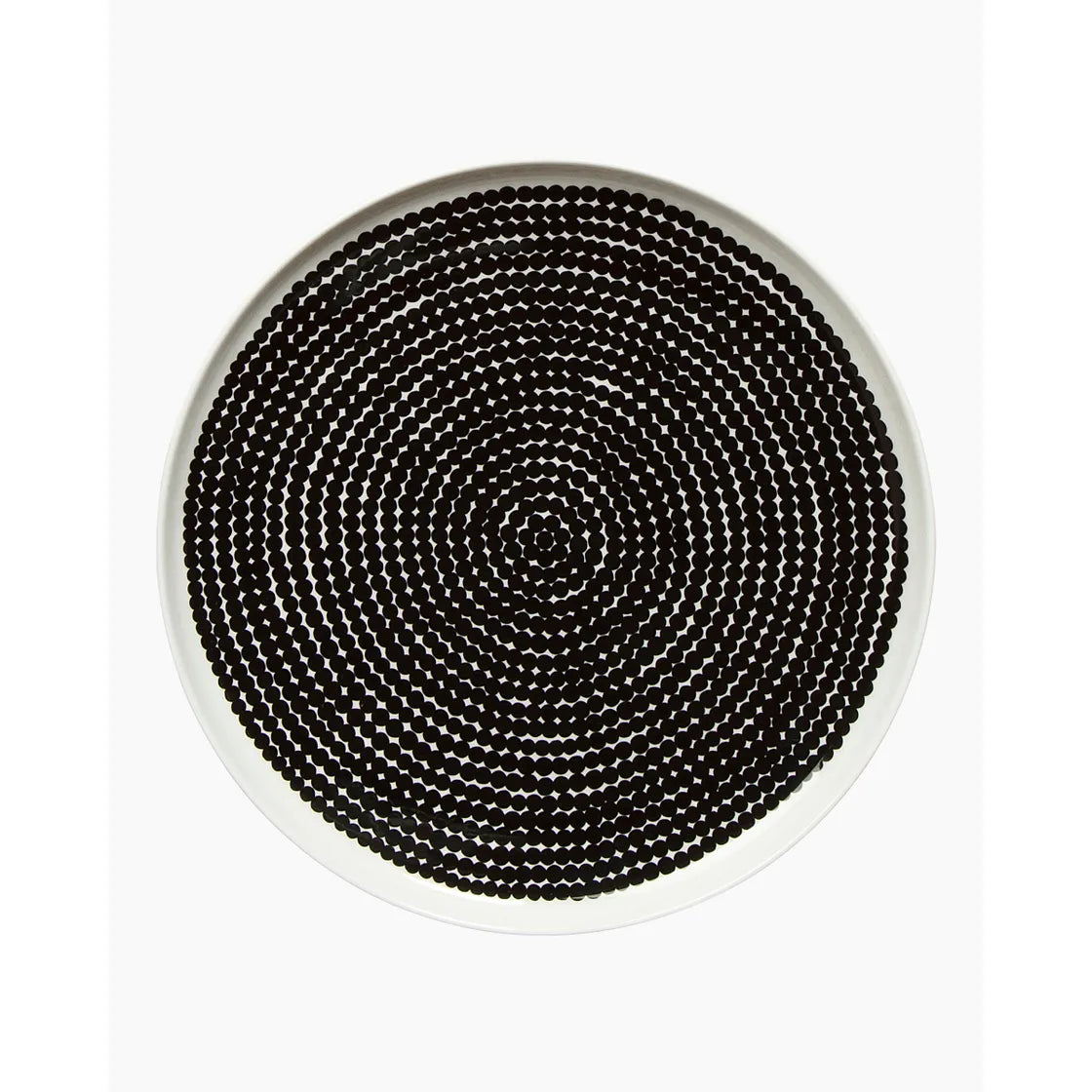 Oiva / Räsymatto plate 25 cm white / black 067843 190