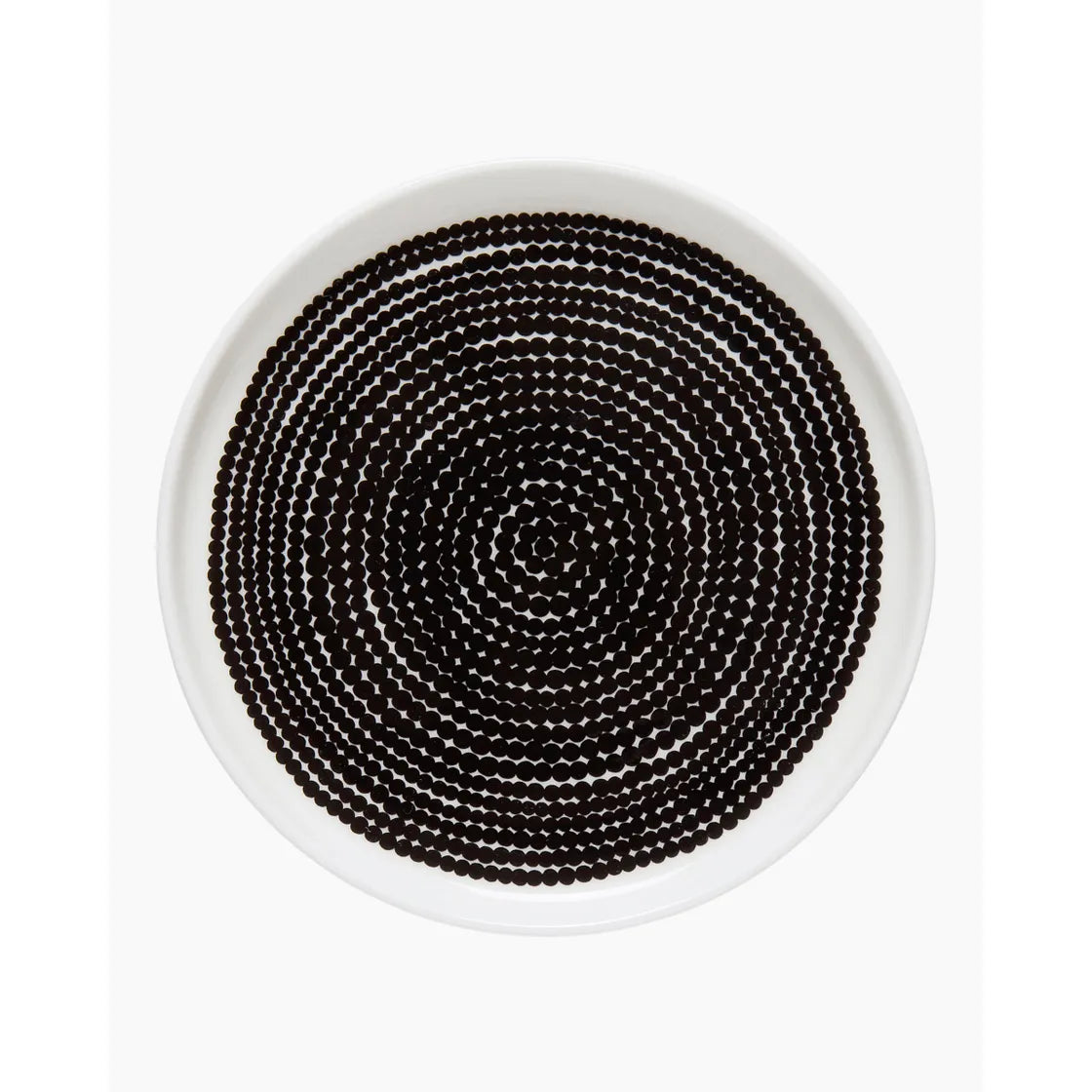 Oiva / Siirtolapuutarha plate 13,5 cm white / black 069071 190