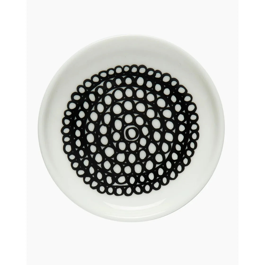 Oiva / Siirtolapuutarha plate 8,5 cm black / white 069663 190