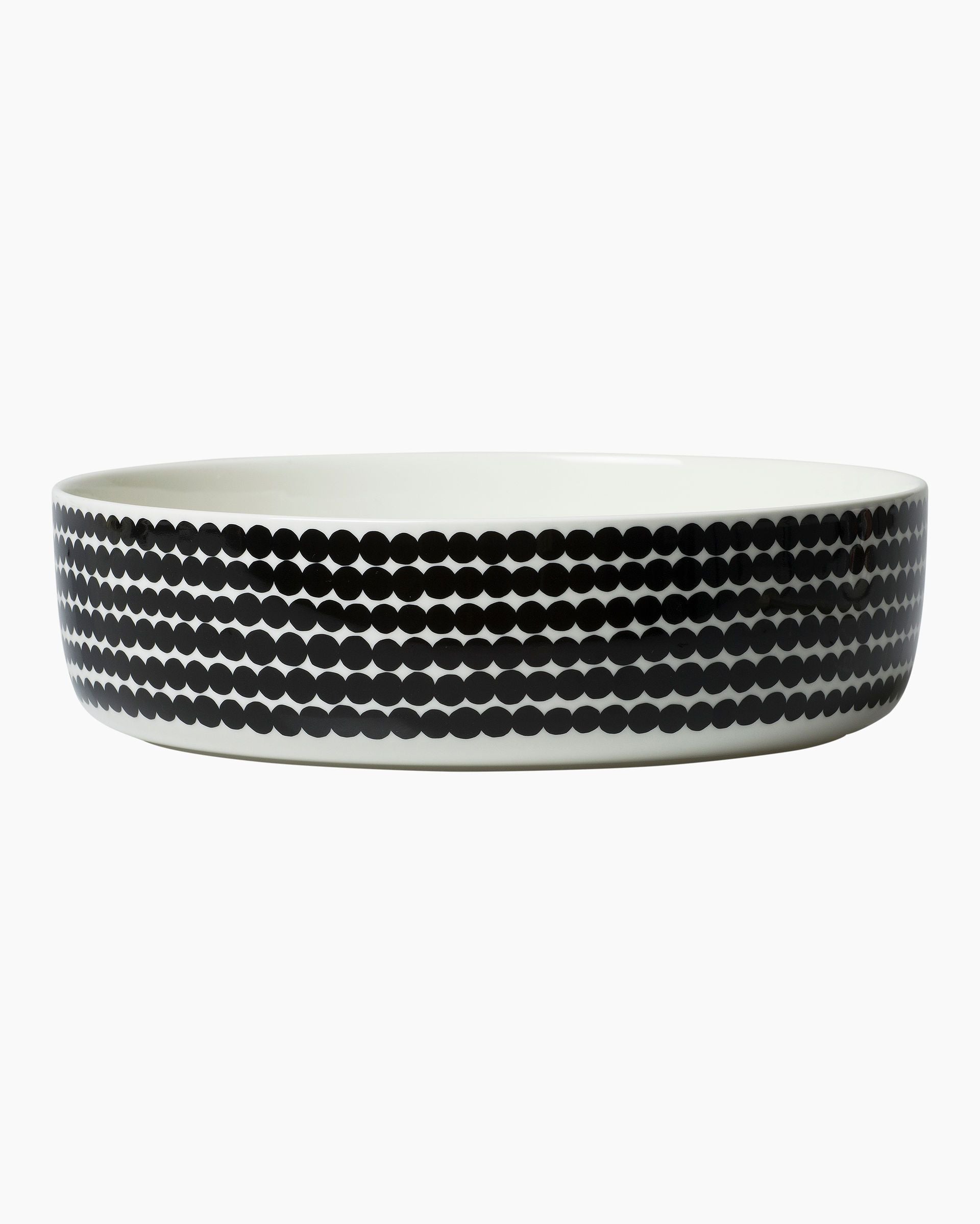 Oiva / Räsymatto serving dish 3 l white black