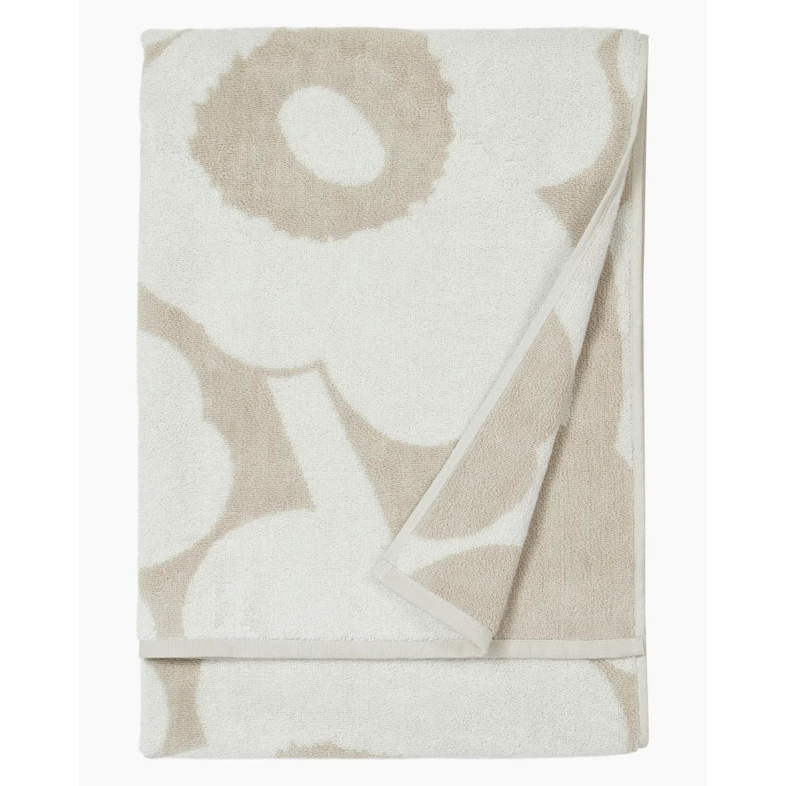 Unikko bath towel 70x150 cm beige, white 070230 810