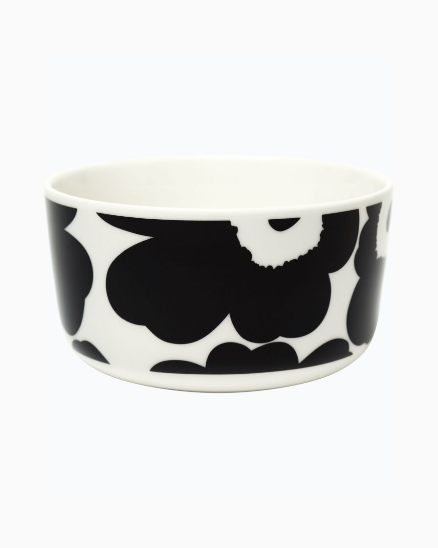Oiva / Unikko bowl 5 dl White / black 070638 190