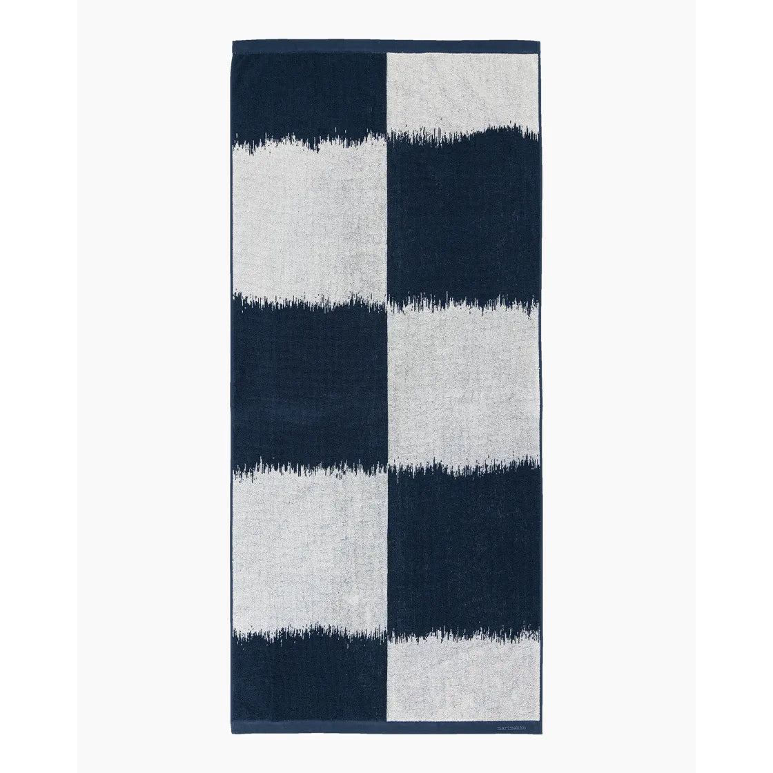 Ostjakki bath towel 70x150 cm dark blue / off white 070723 850