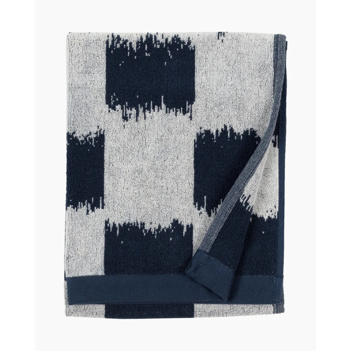 Ostjakki hand towel 50x70 cm dark blue / off white 070724 850
