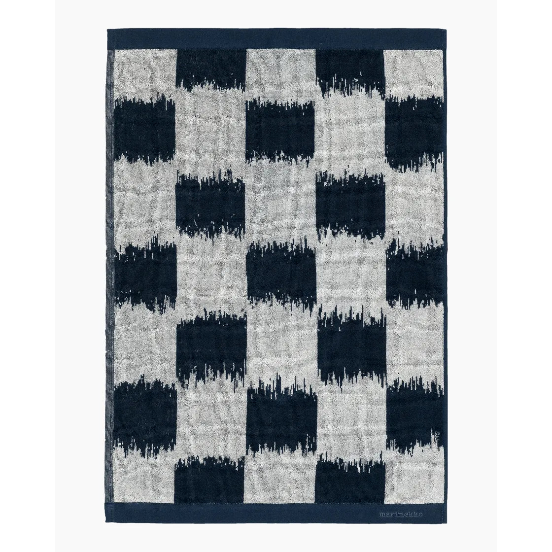 Ostjakki hand towel 50x70 cm dark blue / off white 070724 850