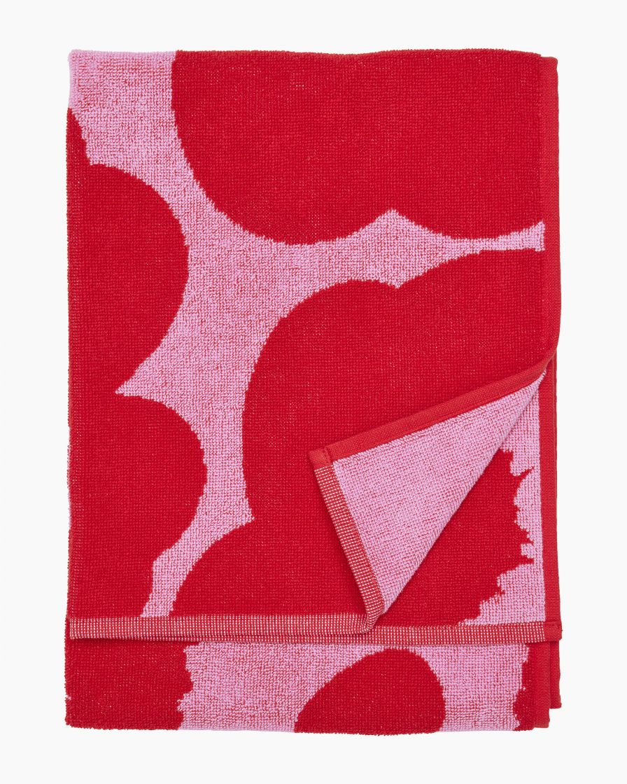Unikko hand towel 50x70 cm pink/ red 071202 331
