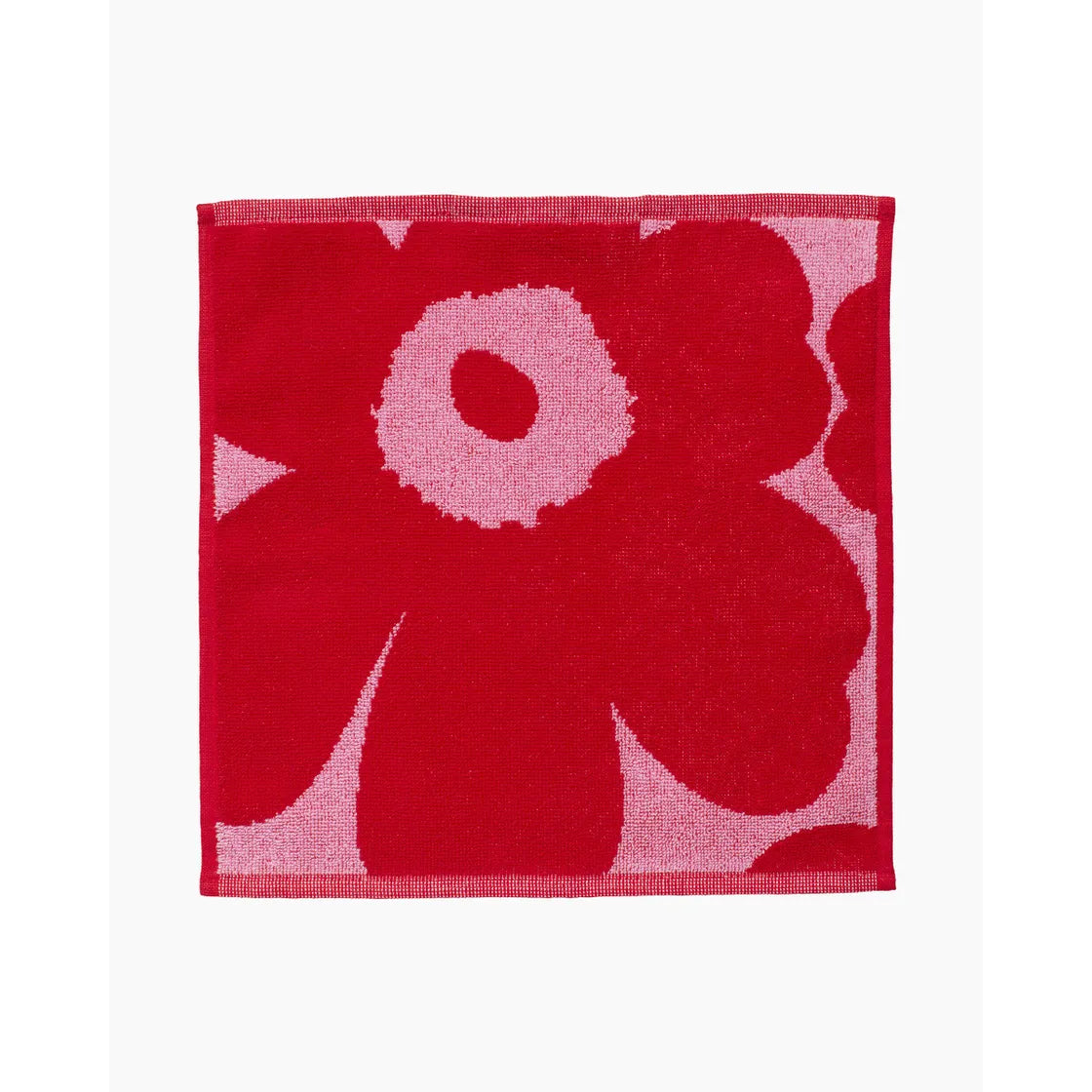 Unikko mini towel 30x30 cm pink, red 071203 331