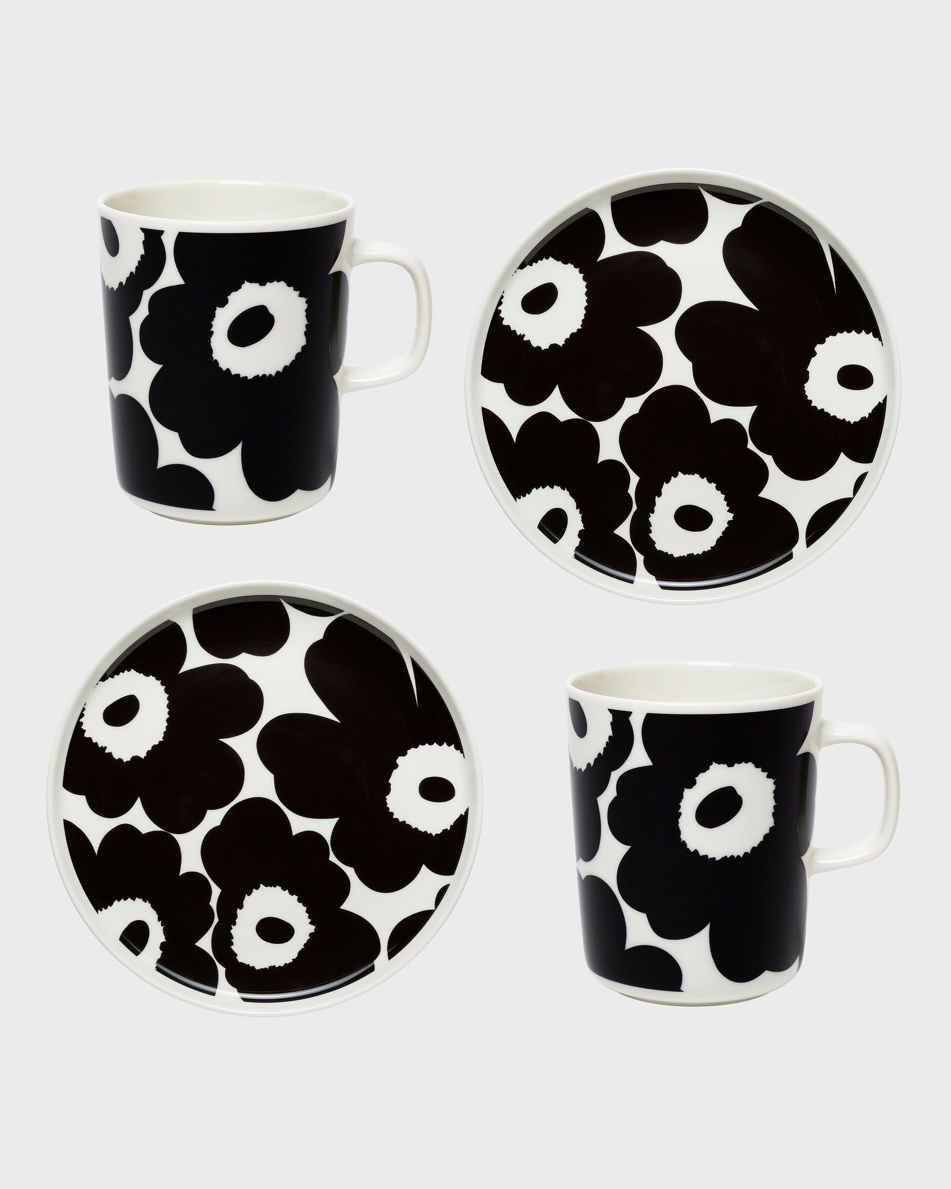 Oiva / Unikko breakfast set 2 pcs mug + plate 071606 190