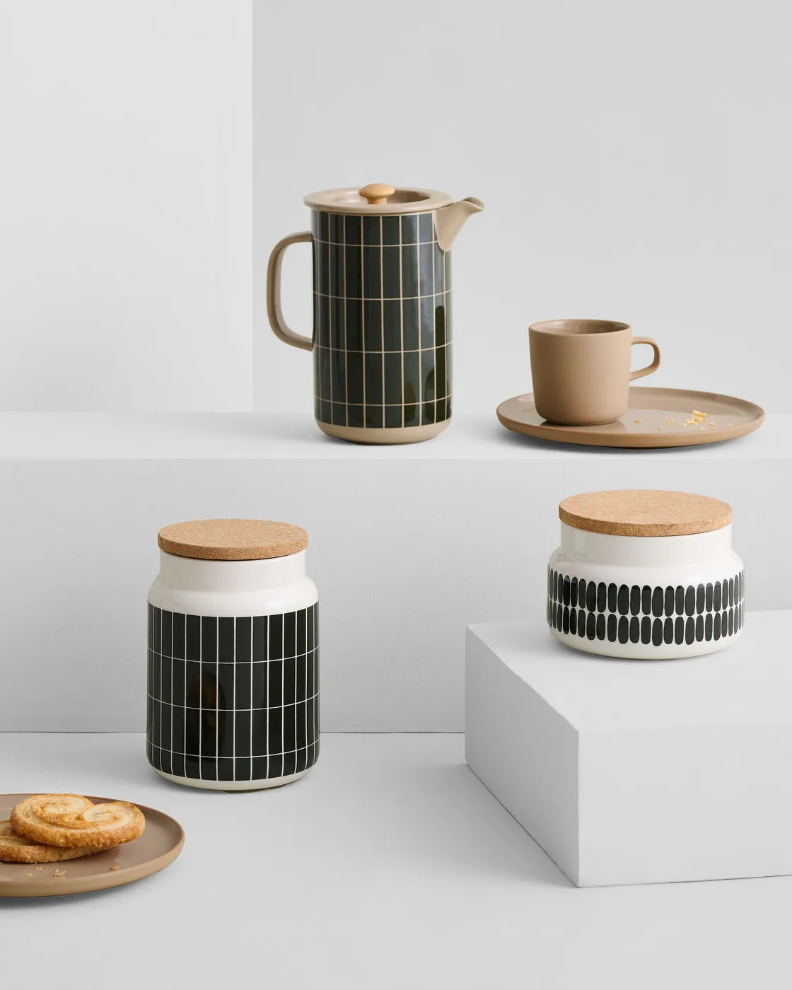Tiiliskivi Jar 1,2L white / dark green