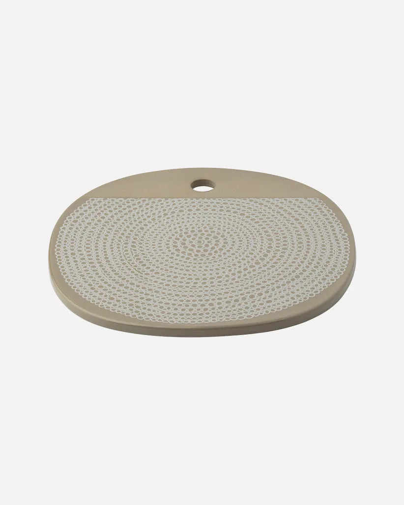 Oiva / Siirtolapuutarha Serving Board 25 Cm terra, white  071859 810