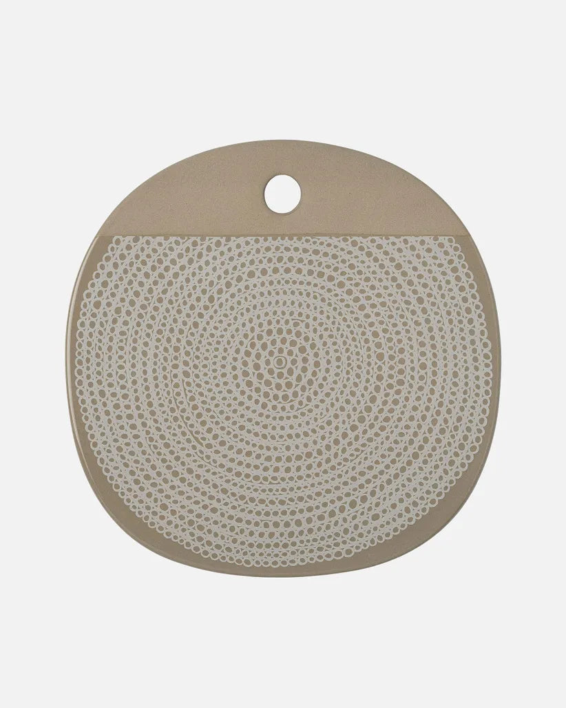 Oiva / Siirtolapuutarha Serving Board 25 Cm terra, white  071859 810