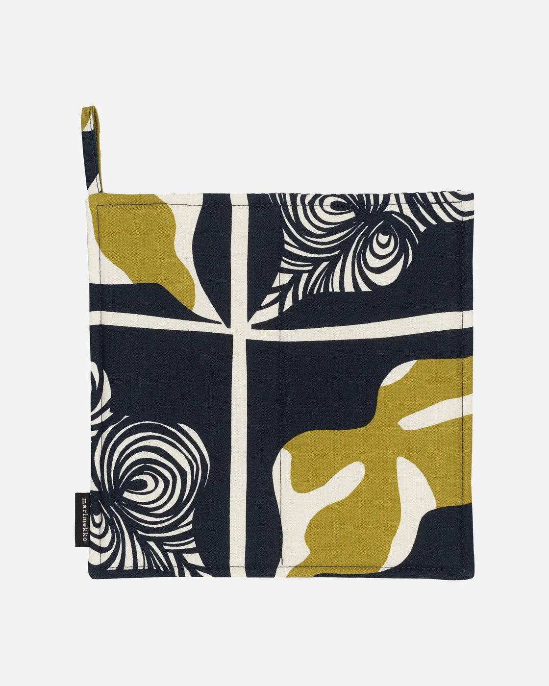 PIENI RUKINLAPA POT HOLDER DARK BLUE OLIVE COTTON 071966 560