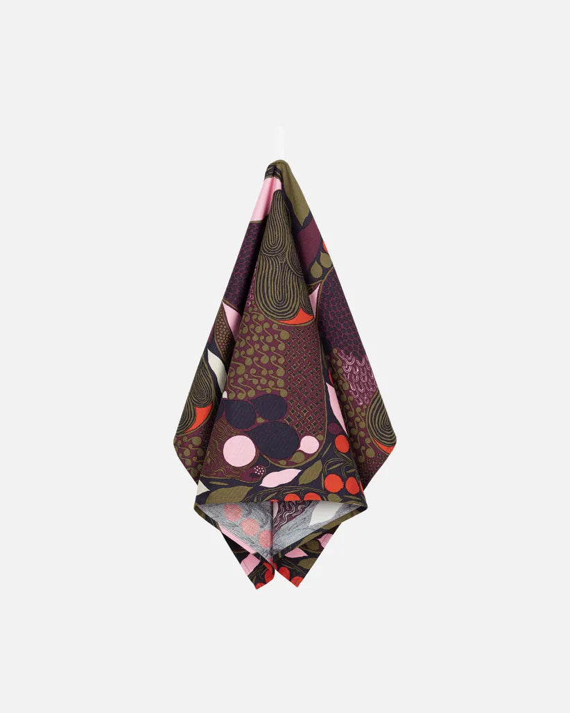 Pieni Rusakko rabbit Kitchen Towel 43x70 Cm dark blue, red, brown  071970 530