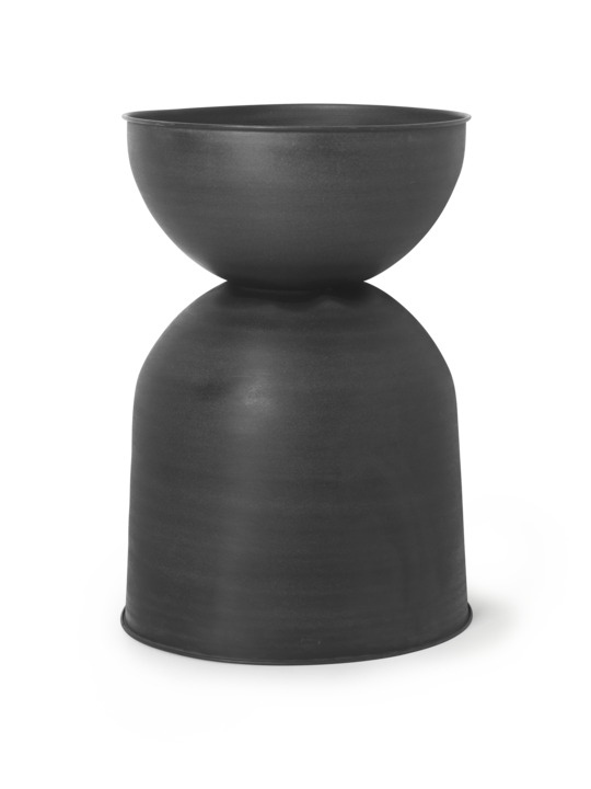 Hourglass Pot - Large Black