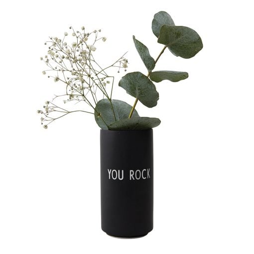 Favourite vase YOU ROCK (black)