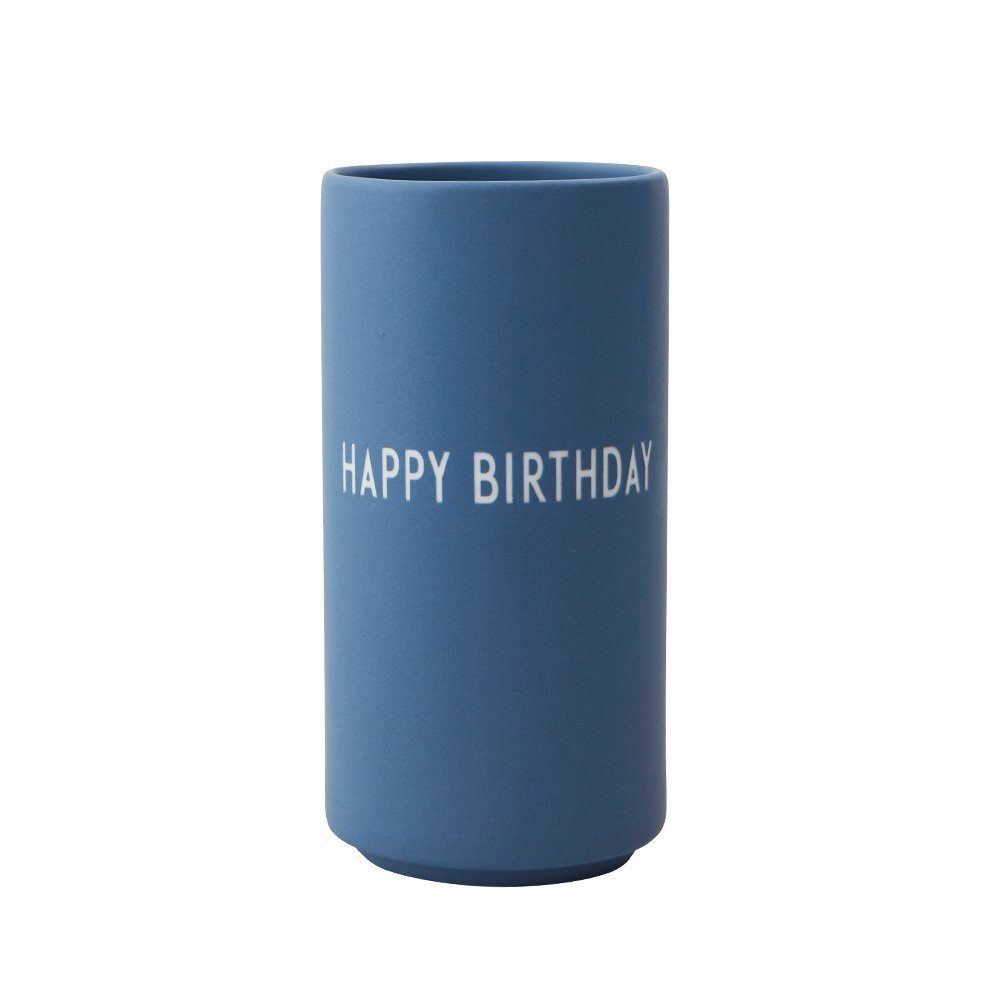 Favourite vase HAPPY BIRTHDAY (blue)