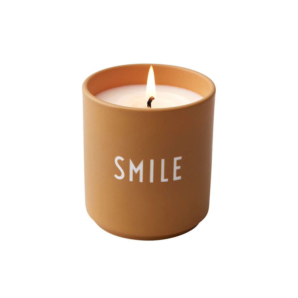 Scented Candle SMILE, Large (Mustard)