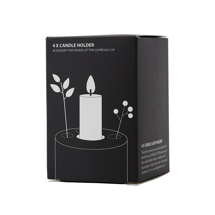 Candle holder set for espresso cup / MINI CANDLE HOLDER SET