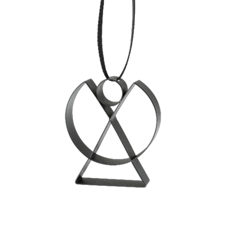 Christmas Figura ornament Angel - black*