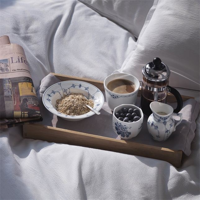 Blue Fluted Plain DEEP PLATE 17 CM / 6.7"