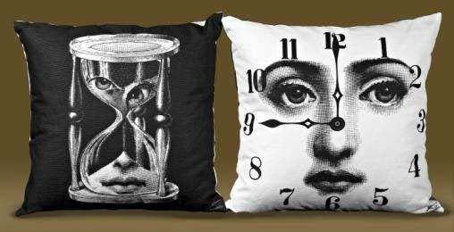 Fornasetti Pillow 16" x 16" Time