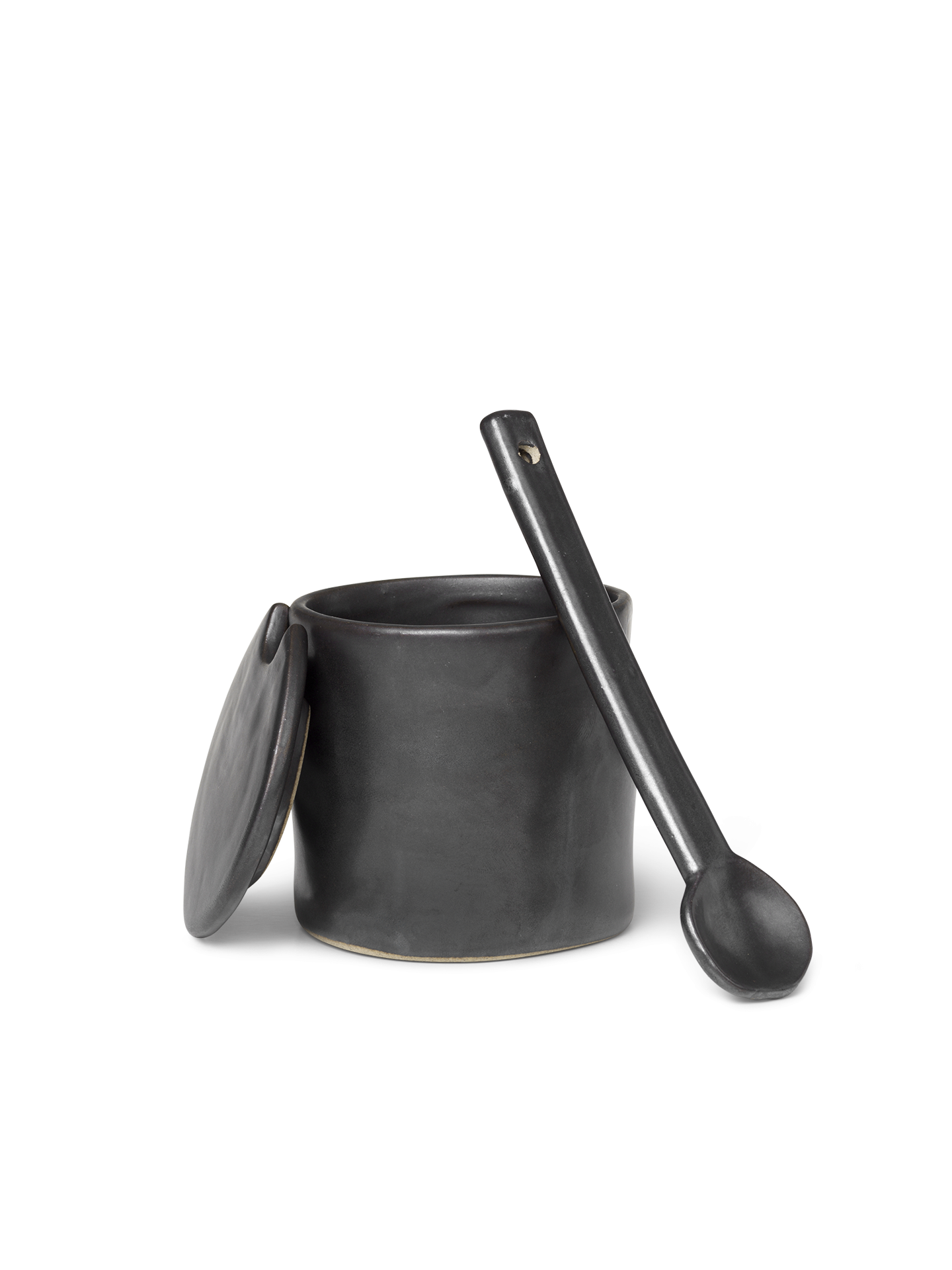 Flow Jar with spoon - Black