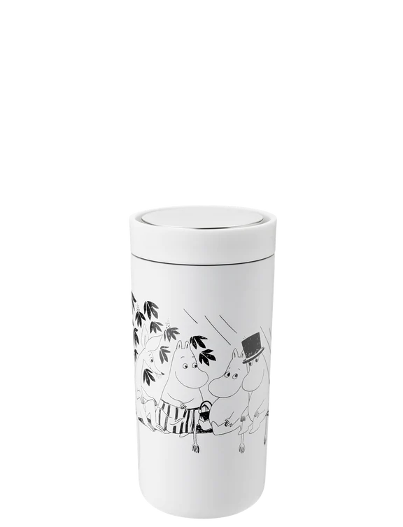 To Go Click steel cup 0,4L Moomin Soft White