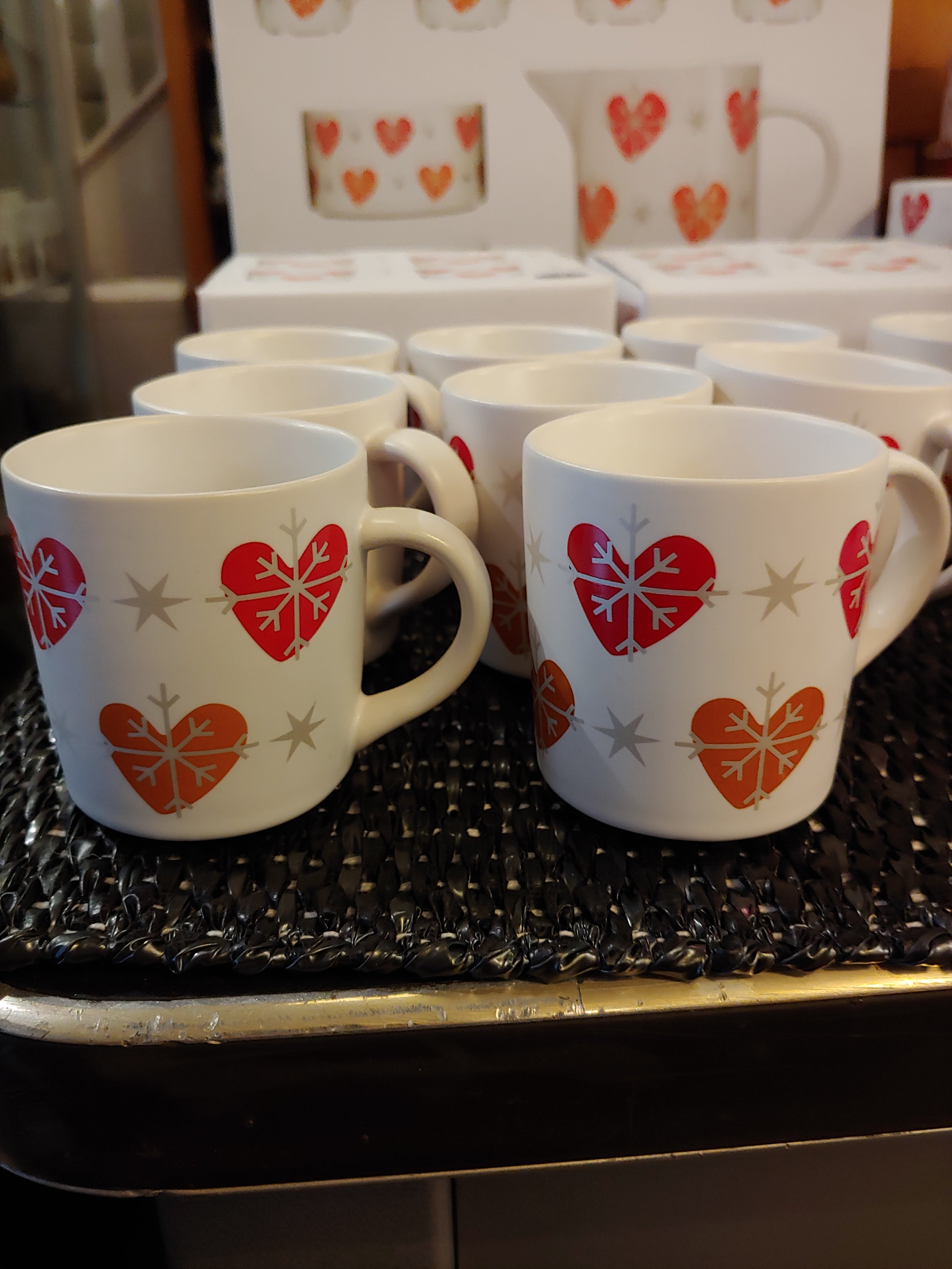 Christmas set small mugs for mulled wine or espresso