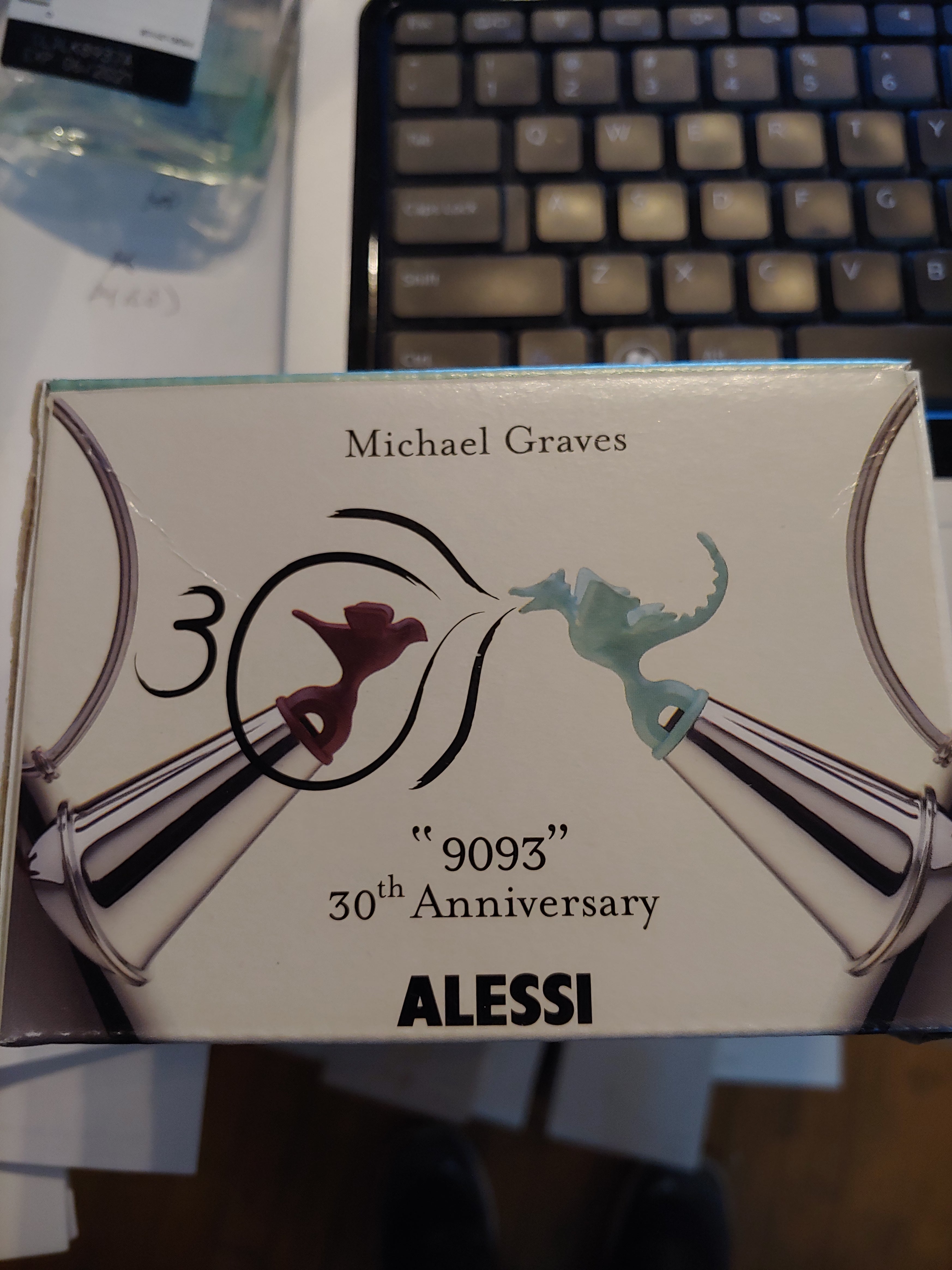 Replacement Alessi Bird replacement set (bird and dragon) 9093 Green and Burgundy