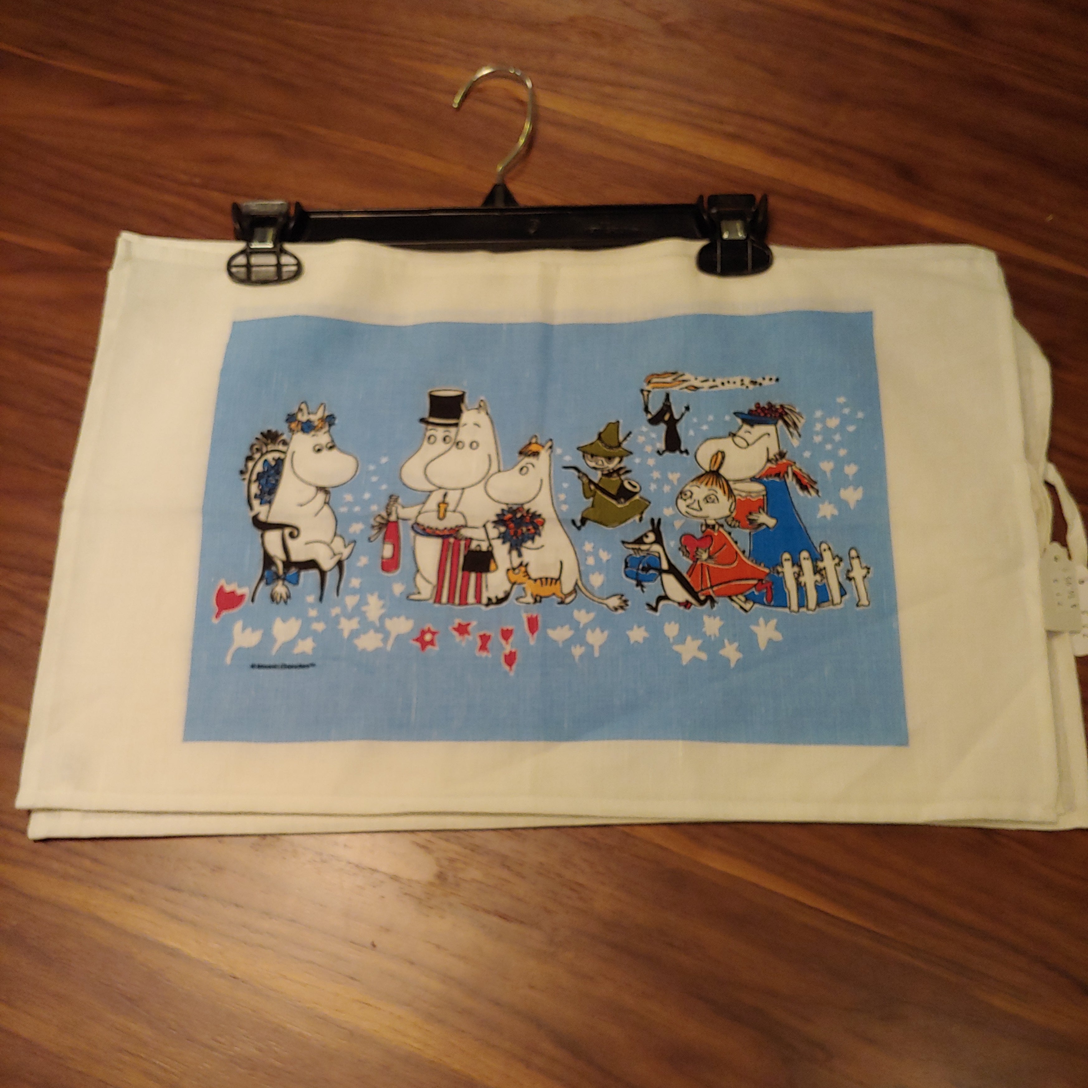 Kitchen towel tea towel Moomin Birthday Blue