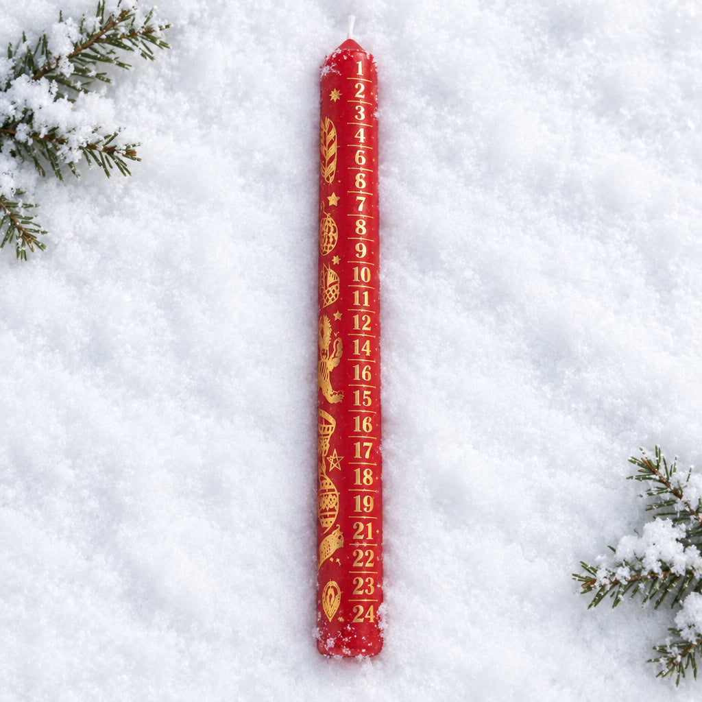 Standard Advent Christmas candle (multiple designs)