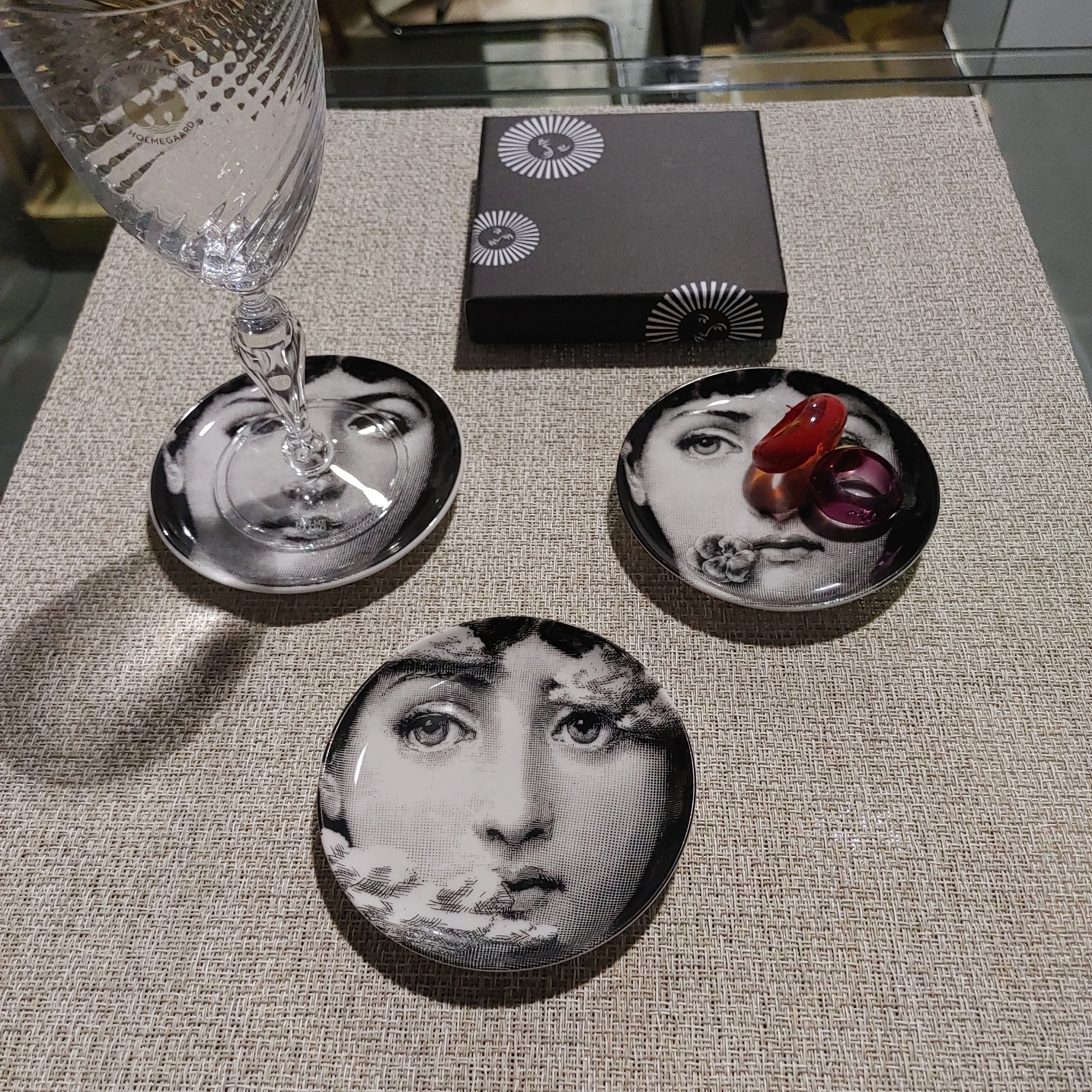 Coasters Piero Fornasetti T&V (individual single small plate)