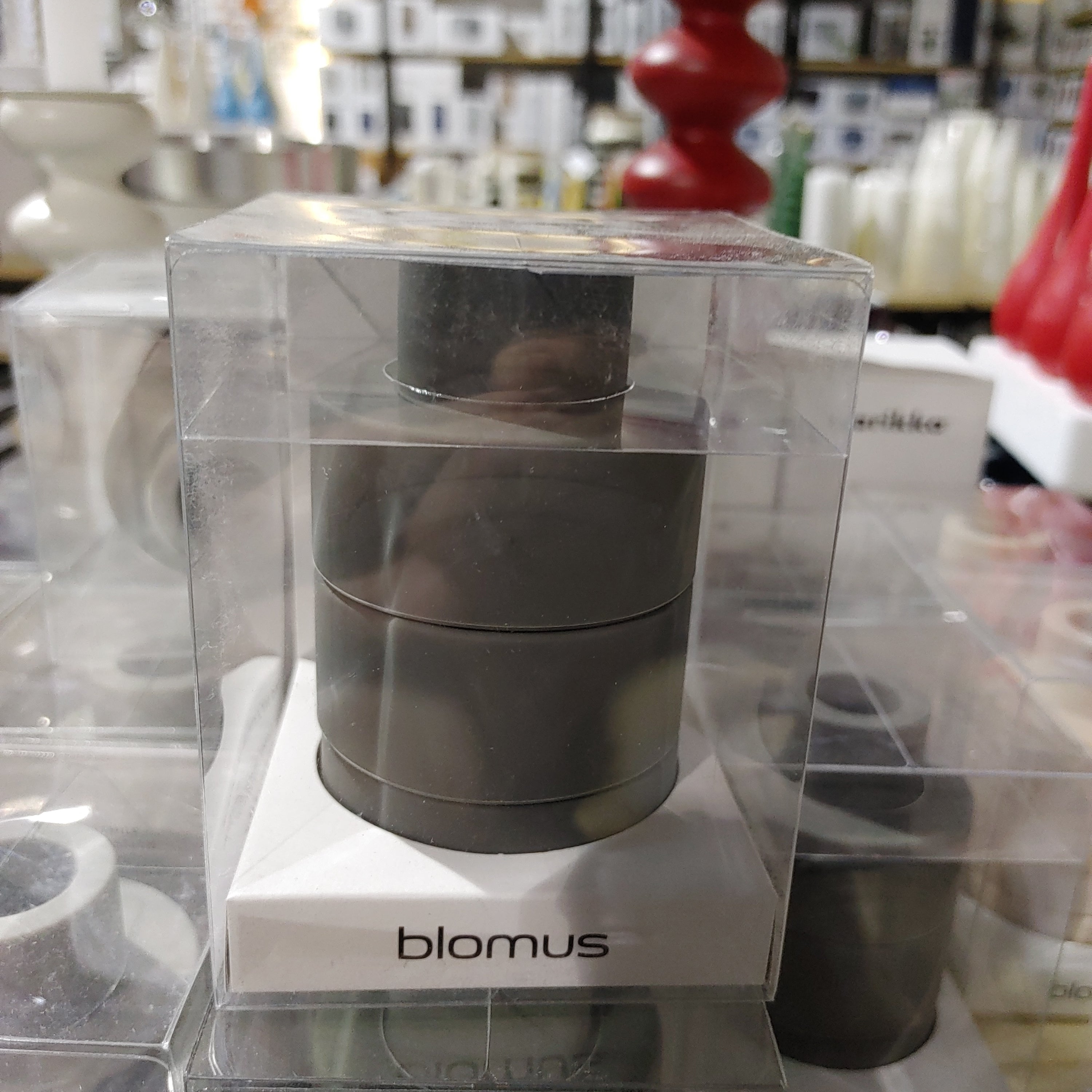 *TRIO Set of 3 Candle/Tealight Holder gunmetal