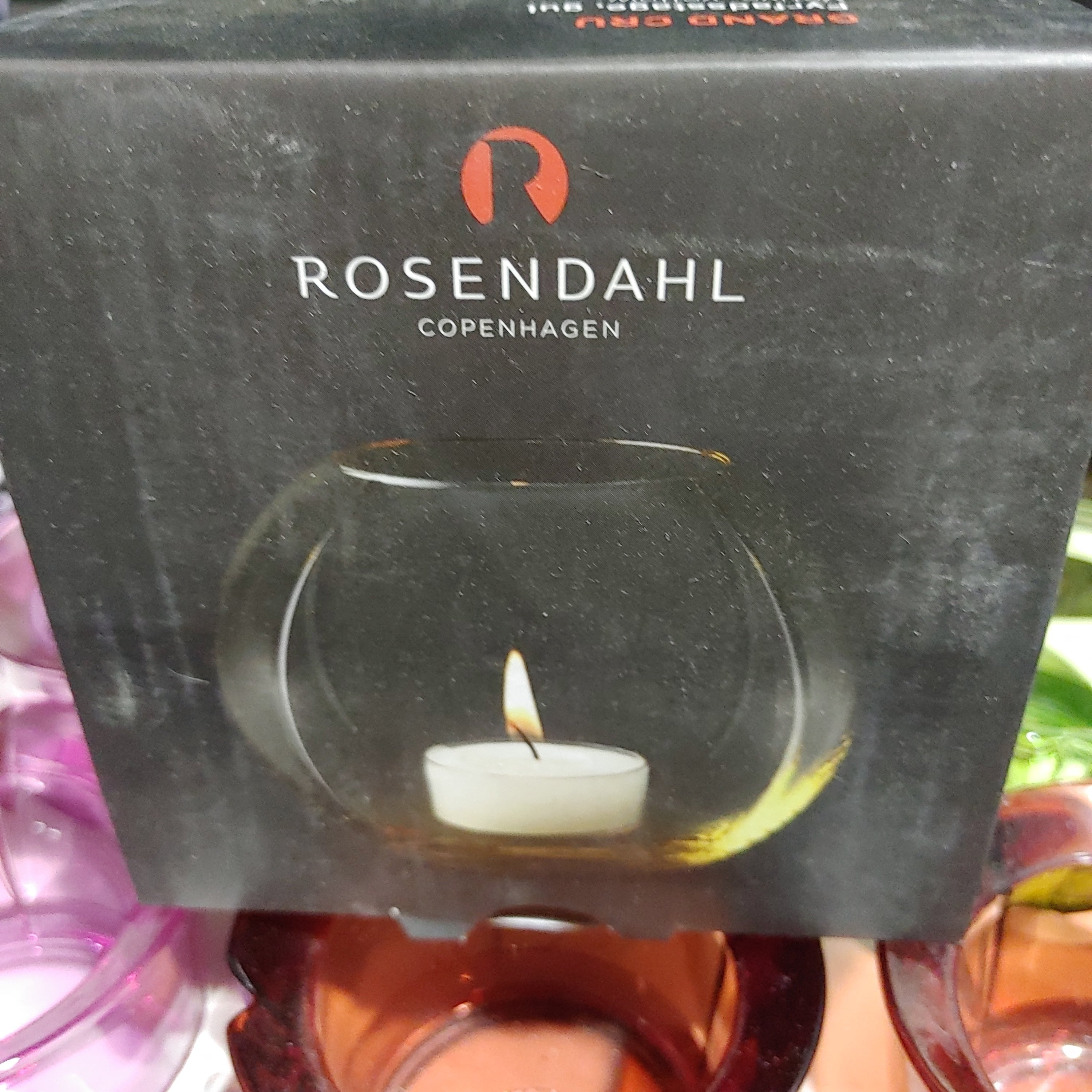 Grand Cru glass votive yellow