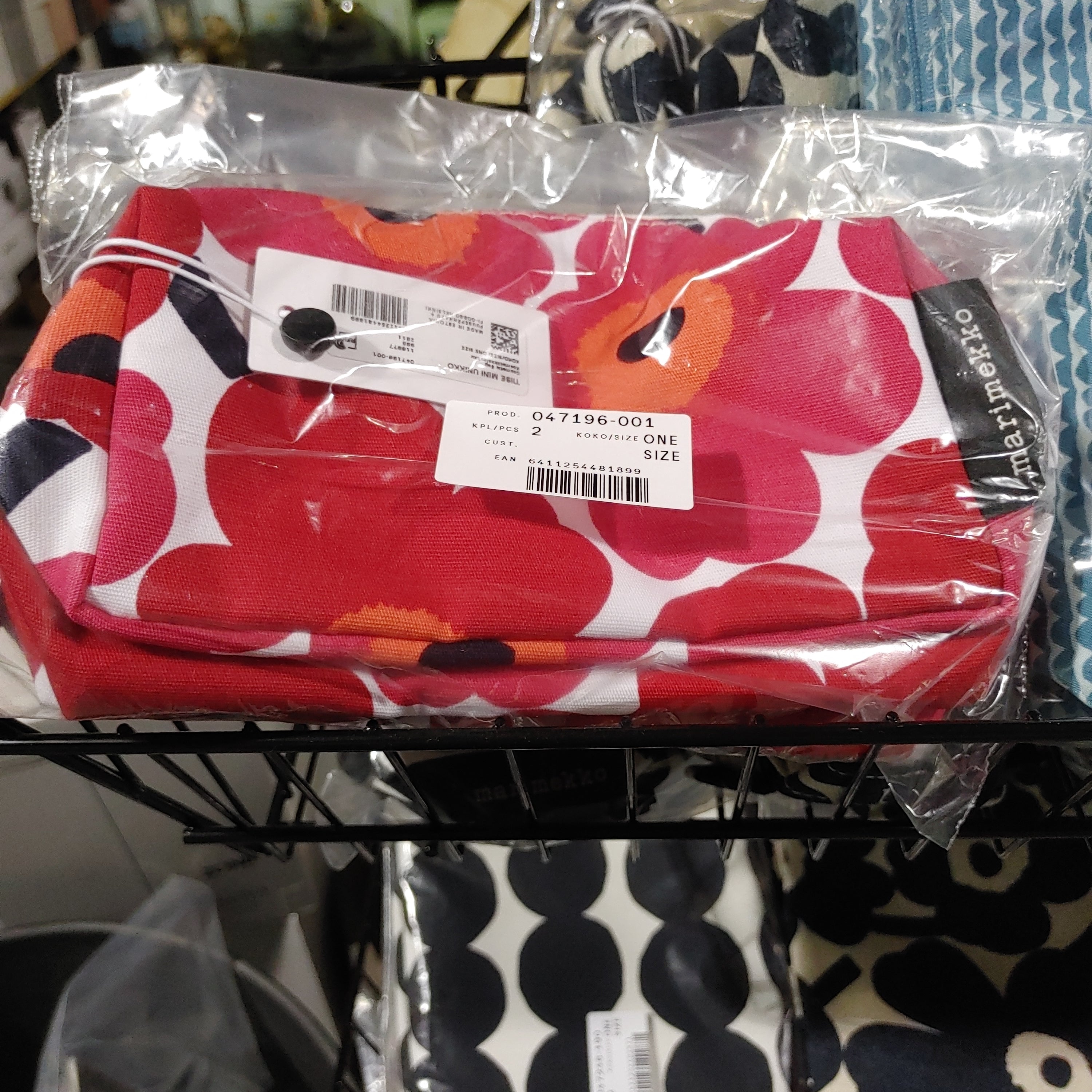Unikko cosmetic bag white,red 047196 001