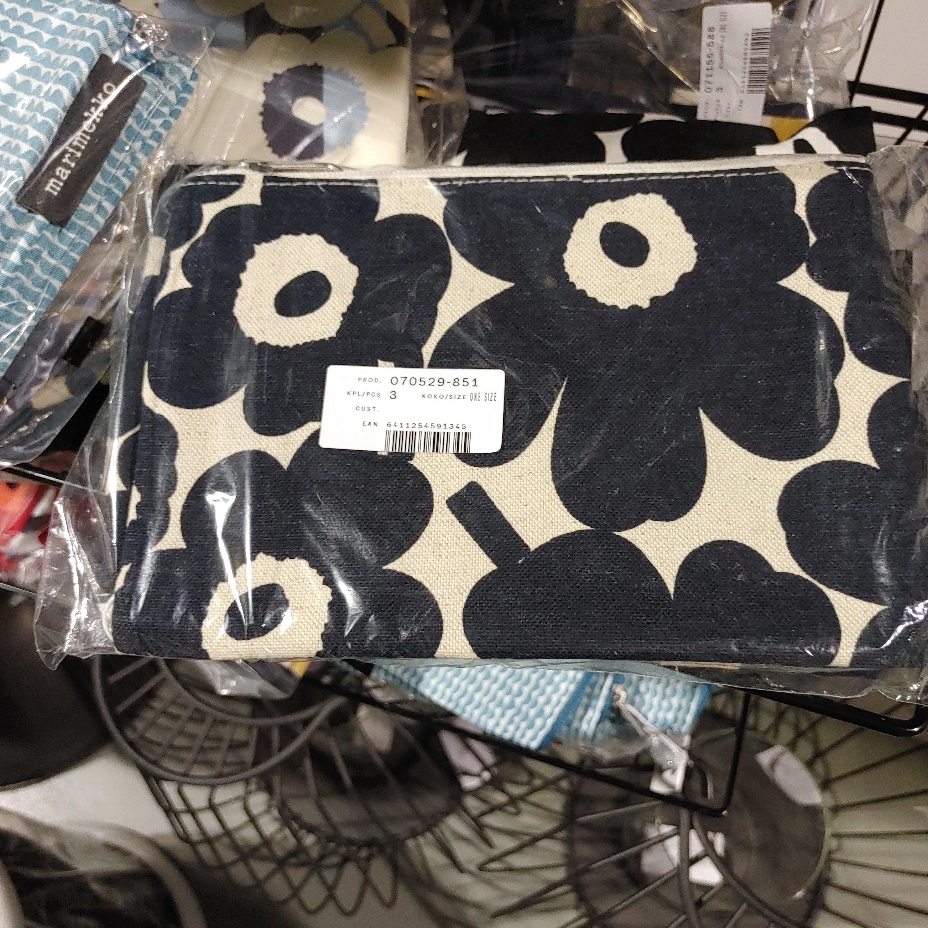 Kaika Mini Unikko cosmetic bag cotton dark blue 070529 851