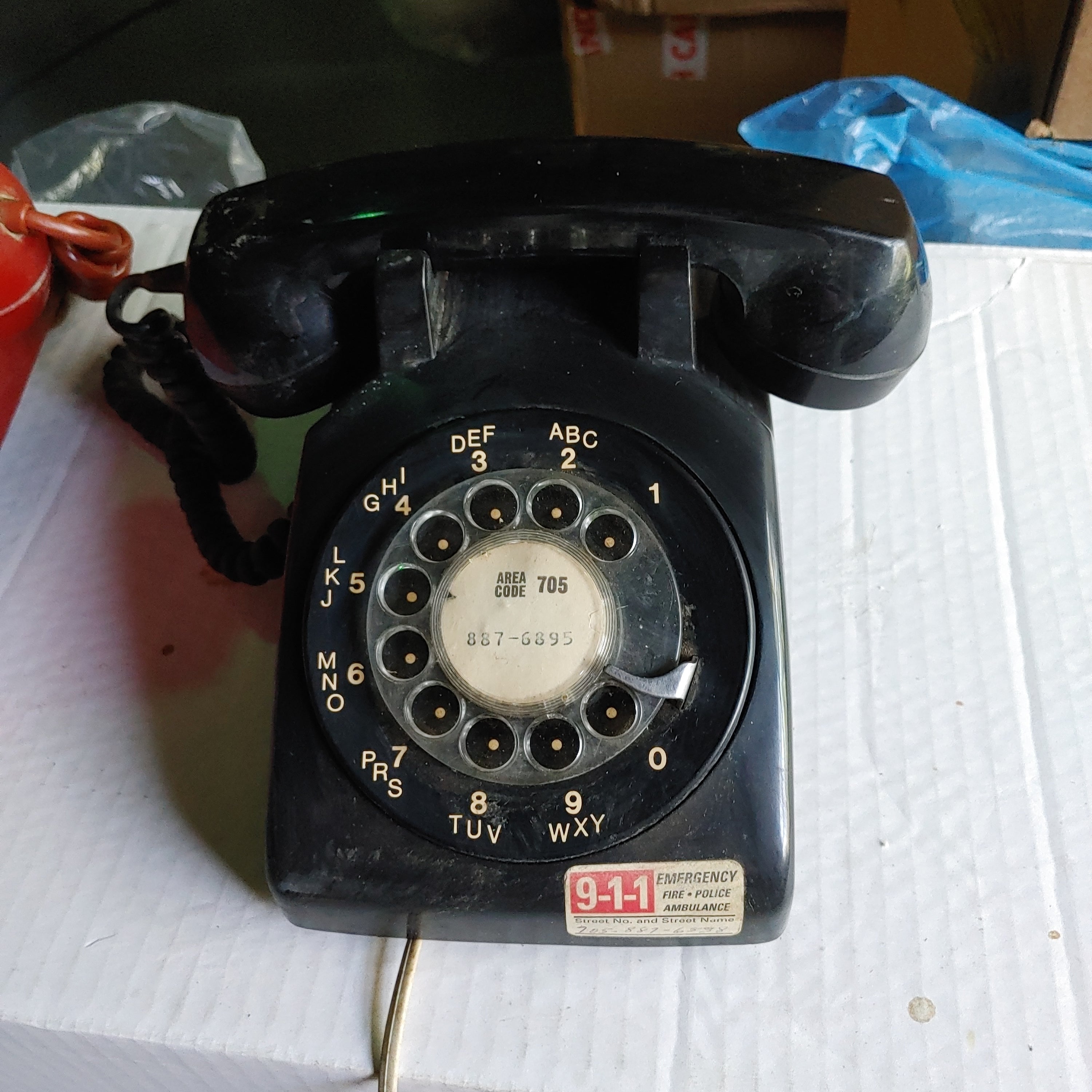 Rental only Rotary telephone multiple colours